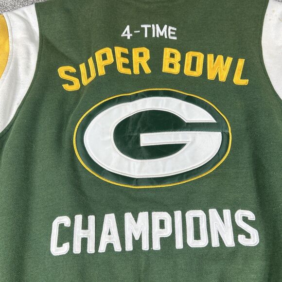 GREEN BAY PACKERS Vtg 1997 Letterman Varsity  Jacket Size XXL Super Bowl XXXI - Picture 13 of 16